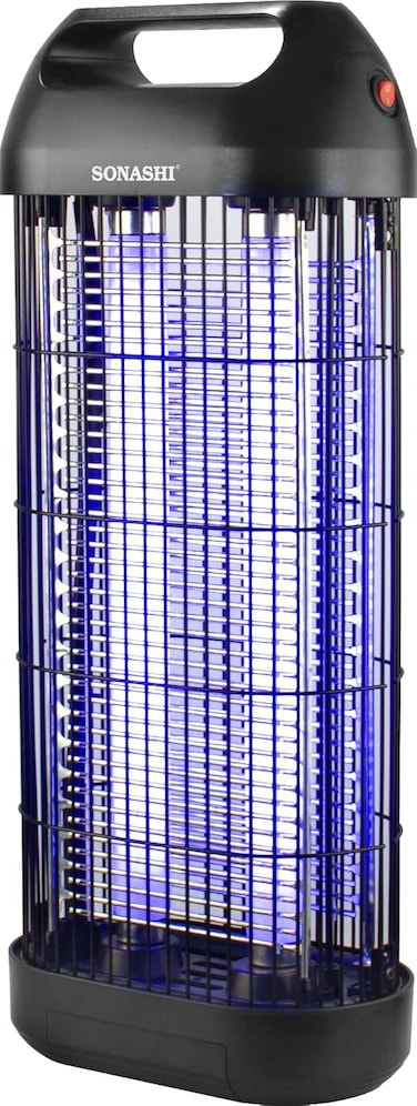 Sonashi Insect Killer With Ultra UV-A Tube And Anti-Touch Metal Grid, High Coverage of 80m2, Easy To Use &amp; Install, Removable Tray For Easy Cleaning, Effective And Durable 20W SIK-820 Black