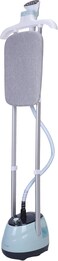 Sonashi 1.8L Garment Steamer With 35G/Min Steam Flow, Mechanical Control, And Overheat Protection, Continues Working for 60 Mins, Adjustable Height - Ironing Board - Pole Hanger, 1800W, SGS-325, Blue