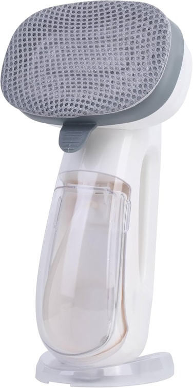 Sonashi Garment Steamer With Digital LED Display, 3 Level Steams, Continuous Work -30 Min With Auto-Shut Off Function, Detachable Tank Capacity &amp; Removable Fabric Brush, 300ml, 2000W, SGS-323, White