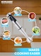 Sonashi Hand Blender with Stainless Steel Shaft   Speed Control with Powerful Motor   Easy to Wash Detachable Blending Wand   SHB-192 Black/Silver 1000W SHB-192 Silver/Black