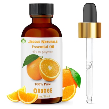 Jadole Naturals Orange Essential Oil for Massage &amp; Face, DIY Candle &amp; Soap Making, Bath Bombs, Candles &amp; Cleaning - 30ml