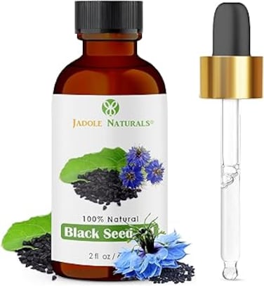 Jadole Naturals 100% Natural Black Seed Oil - 60ml   Apply to Hair &amp; Skin for Enhanced Appearance &amp; Radiance