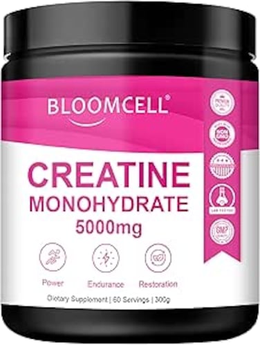 مسحوق كرياتين أحادي الهيدرات ميكرونيزد من بلومسيل - 300 غرام (بدون نكهة)