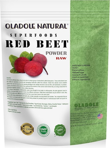 Oladole Natural Raw Organic Red Beet Root Powder- 100g