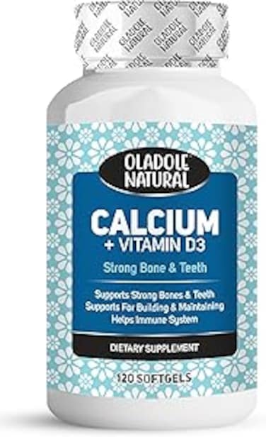Oladole Natural Calcium Plus Vitamin D3-120 Softgels