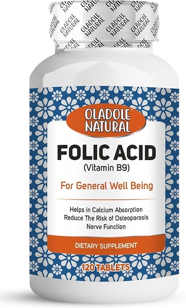 أولادول حمض الفوليك الطبيعي - 1000 ميكروغرام (120 قرصًا)