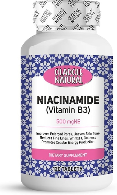 أولادول ناتشورال نياسيناميد فيتامين ب3-500 ملغم (120 قرصًا)