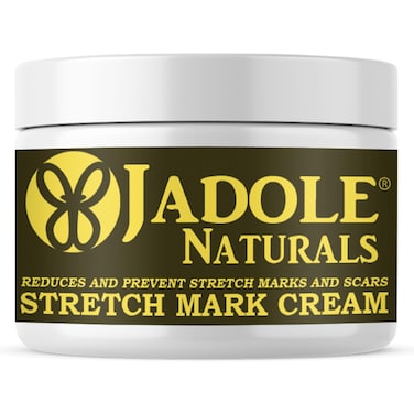 Jadole Naturals Stretch Mark Cream - 120g, Formulated with Jojoba Oil, Cocoa &amp; Shea Butter for Maternity &amp; Post-Weight Loss Skincare