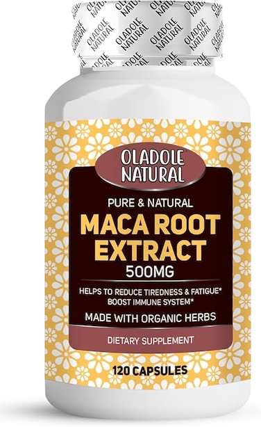 Oladole Natural Maca Root Extract- 500mg (120 Capsules)