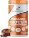 Aitnaturals Plant Based Organic Protein Powder Chocolate Fudge 1Kg - 25 servings, 22g protein per serving