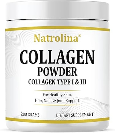 Natrolina Hydrolyzed Bovine Collagen Powder, For Healthy Skin, Hair, Nails &amp; Joint Support - 200 gms