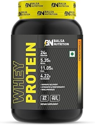 Balsa Nutrition Whey Protein Powder French Vanilla 907g