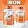 Aitnaturals Iron High Potency Ferrous Sulfate Iron Supplement 45 mg 100 Tablets