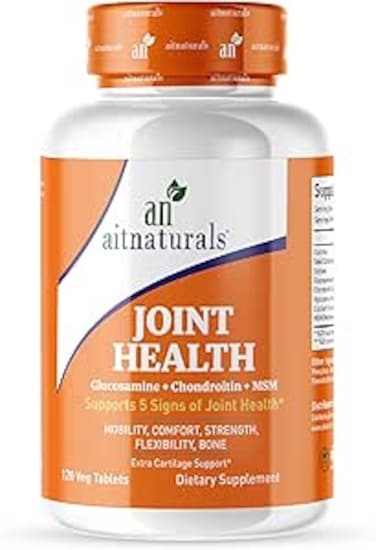 Aitnaturals Advanced Glucosamine Chondroitin MSM Joint Support Supplement - 120 Tablets