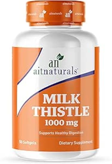 Aitnaturals Silymarin Milk Thistle 1000mg - 50 Softgels
