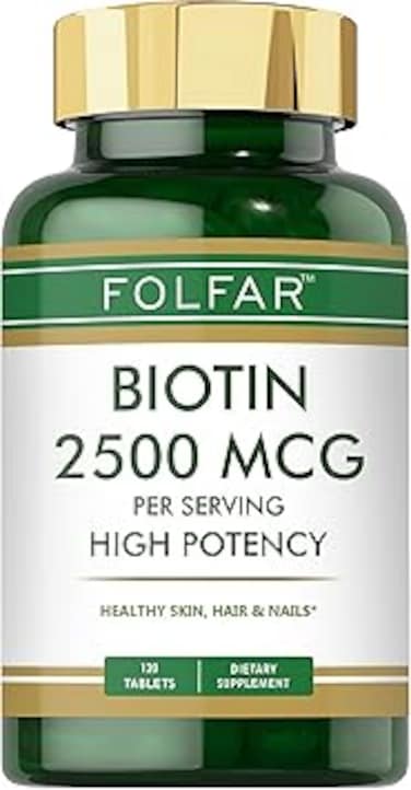 Folfar Biotin 2500mcg - 120 Tablets
