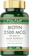 Folfar Biotin 2500mcg - 120 Tablets