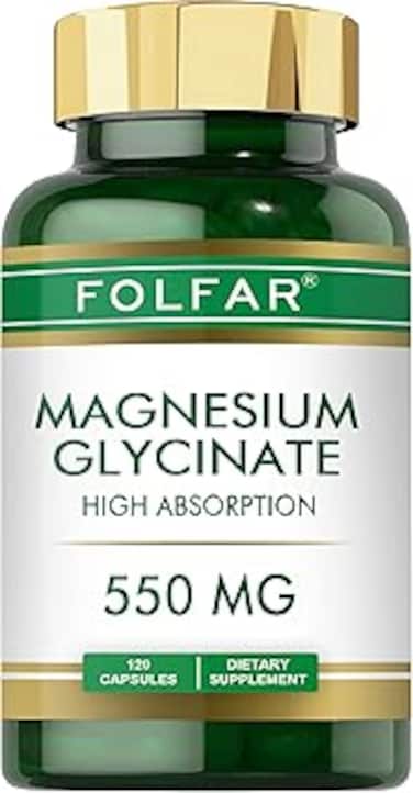 Folfar Magnesium Glycinate 550mg - 120 Capsules