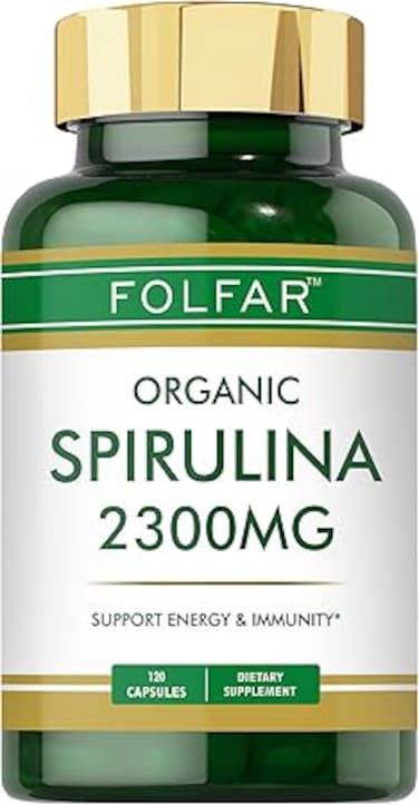 Folfar Organic Spirulina 2300 mg - 120 Capsules