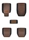 X-cessories Deluxe Heavy Duty Car Mat 5 Pieces Set Brown
