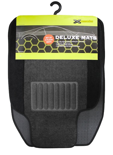 X-cessories Deluxe Heavy Duty Car Mat 5 Pieces Set Grey