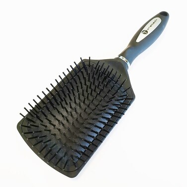 Onetech Cushioned Paddle Hair Brush   Black - 1 Pc