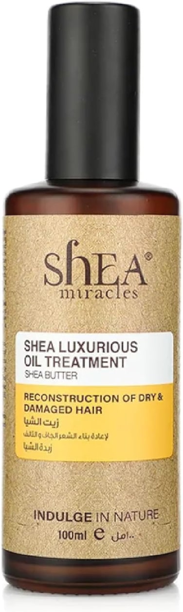 Shea Miracles Shea Luxurious Oil Treatment, Reconstruction Of Dry &amp; Damaged Hair, Shiny, Healthy &amp; Smooth Hair, 100ml