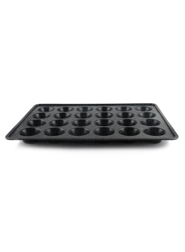 Life Smile Granite Nonstick 24 Cup Muffin Pan Carbon Steel Baking Tray