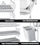 LIFE SMILE Dish Rack - 3 Tier Countertop Dish Drying Stand With Removable Drip Tray - Pure Aluminum with Cutlery Holder and Cups Holder - Anti Slip and Rust Proof Dish Drainer