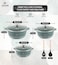 LIFE SMILE Pots Set 8 pieces - Kitchen Cookware set, Granite Non Stick Coating, Die Cast aluminum 100% PFOA FREE include Casseroles &amp; Silicone Utensils (Green (20/24/28CM))