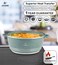 LIFE SMILE Pots Set 8 pieces - Kitchen Cookware set, Granite Non Stick Coating, Die Cast aluminum 100% PFOA FREE include Casseroles &amp; Silicone Utensils (Green (24/28/32CM))
