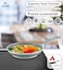 LIFE SMILE Frying Pan Set - Multi Layer Granite Coating Fry Pan   Include 20 CM, 24 CM, 28 CM Non Stick Pan   Heat-Resistant Handle Hanging Loop (Green)
