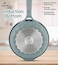 LIFE SMILE Deep Frying Pan With Lid - Multi Layer Granite Coating Non Stick Saute Pan   Stay Cool Handle With Hanging Loop   Oven Safe (Green,Classic, 28 CM(4.2 Liter,Induction))