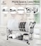 LIFE SMILE Dish Rack - 2 Tier Countertop Dish Drying Stand With Removable Drip Tray - 18/10 Stainless Steel with Utensil Holder and Cups Holder - Anti Slip and Rust Proof Dish Drainer