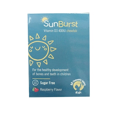 Sunburst Vit D400Iu Chewable Tab 60S