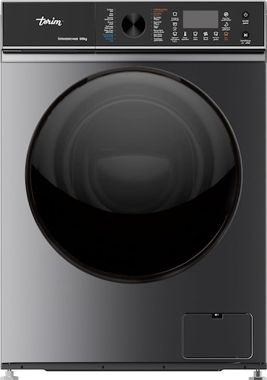 Terim TERWD9614MS 9Kg Washer / 6Kg Dryer Combo, 1400 RPM, LED Display, Inverter Motor, 12 Programs, A+++ Energy Rating, Delay Timer, Dark Silver Finish