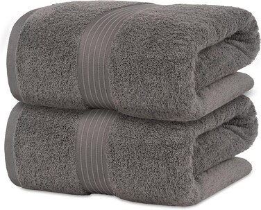 Bliss Casa Bath Sheets 2-Pack (90x180 cm) &ndash; 100% Combed Cotton, 550 GSM &ndash; Thick, Soft, Highly Absorbent, Quick Dry Towels &ndash; Premium Hotel Quality for Bathroom &amp; Spa Use