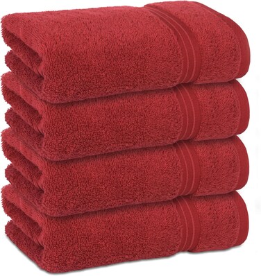 Bliss Casa Hand Towels (4 Pack, 40x70 cm) - 100% Combed Cotton 550 GSM Superior Quality, Quick Dry Highly Absorbent Thick Soft Hotel Towles