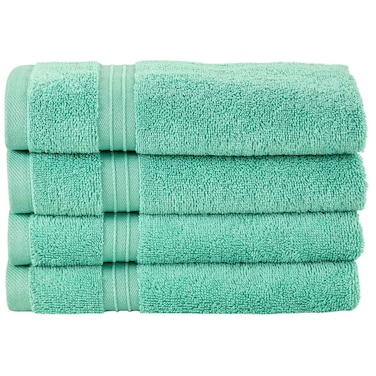 مناشف يد بليس كازا (4 يجتمع، 40 × 70 سم) - مشط قطن 100% 550 جرام في المتر متعدد الجودة، مقاوم للجفاف وعازل للحرارة، مخصص للفنادق