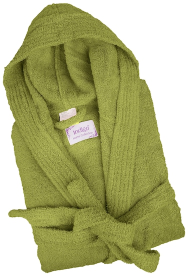 Bliss Casa - Unisex Hooded Bathrobe - 100% Cotton Super Soft Highly Absorbent Bathrobes For Women &amp; Men- Perfect for Everyday Use Unisex Adult Beige Adult Size