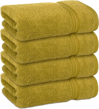 Bliss Casa Hand Towels (4 Pack, 40x70 cm) - 100% Combed Cotton 550 GSM Superior Quality, Quick Dry Highly Absorbent Thick Soft Hotel Towles