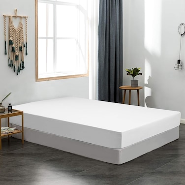 Indigo - Premium 100% Waterproof Mattress Protector - Pad Cover Breathable, and Hypoallergenic Ultra Soft Fitted Bed Protector