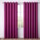 Bliss Casa Embossed Blackout Curtain Panels 140&times;240 cm &ndash; Thermal Insulated, Noise Reducing, Light &amp; UV Blocking Grommet Drapes for Bedroom &amp; Living Room, 2-Panels, (Bright Plum)