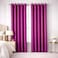 Bliss Casa Embossed Blackout Curtain Panels 140&times;240 cm &ndash; Thermal Insulated, Noise Reducing, Light &amp; UV Blocking Grommet Drapes for Bedroom &amp; Living Room, 2-Panels, (Bright Plum)
