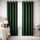 Bliss Casa Embossed Blackout Curtain Panels 140&times;240 cm &ndash; Thermal Insulated, Noise Reducing, Light &amp; UV Blocking Grommet Drapes for Bedroom &amp; Living Room, 2-Panels (Dark Green)