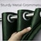 Bliss Casa Embossed Blackout Curtain Panels 140&times;240 cm &ndash; Thermal Insulated, Noise Reducing, Light &amp; UV Blocking Grommet Drapes for Bedroom &amp; Living Room, 2-Panels (Dark Green)