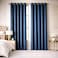 Bliss Casa Embossed Blackout Curtain Panels 140&times;240 cm &ndash; Thermal Insulated, Noise Reducing, Light &amp; UV Blocking Grommet Drapes for Bedroom &amp; Living Room, 2-Panels, (Royal Blue)