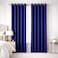 Bliss Casa Embossed Blackout Curtain Panels 140&times;240 cm &ndash; Thermal Insulated, Noise Reducing, Light &amp; UV Blocking Grommet Drapes for Bedroom &amp; Living Room, 2-Panels, (Deep Blue)