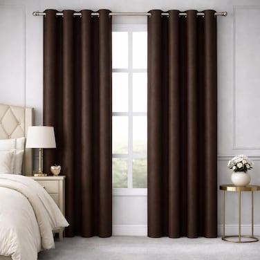 Bliss Casa Embossed Blackout Curtain Panels 140&times;240 cm &ndash; Thermal Insulated, Noise Reducing, Light &amp; UV Blocking Grommet Drapes for Bedroom &amp; Living Room, 2-Panels (Dark Green)