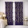 Bliss Casa Embossed Blackout Curtain Panels 140&times;240 cm &ndash; Thermal Insulated, Noise Reducing, Light &amp; UV Blocking Grommet Drapes for Bedroom &amp; Living Room, 2-Piece Set, (Midnight Blue)